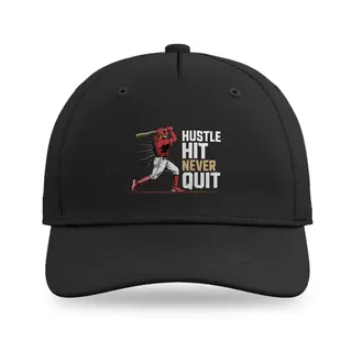 Hit Never Quit Baseball baseball cap