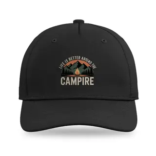 Life Is Better Campfire Camping baseball cap
