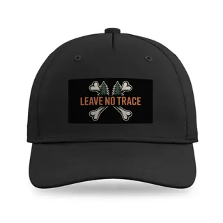 Leave No Trace Crossed Trees Camping baseball cap