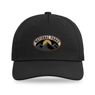 National Parks Mountain Patch Camping baseball cap