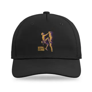 Born To Climb Silhouette Climbing baseball cap