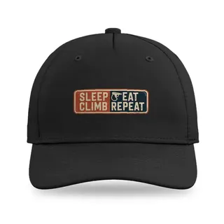 Sleep Eat Climb Repeat Climbing baseball cap