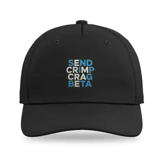Interlocking Words Climbing baseball cap