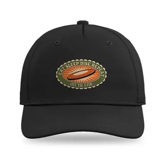 Eat Sleep Disc Repeat Disc Golf baseball cap