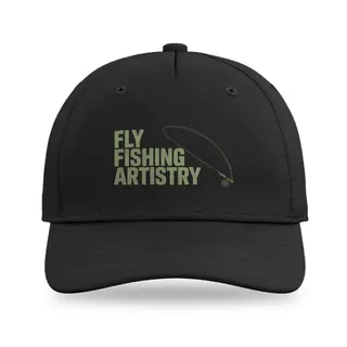 Fly Fisherman Mid Cast Fishing baseball cap