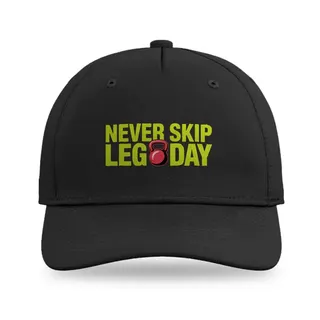 Never Skip Leg Day Fitness baseball cap