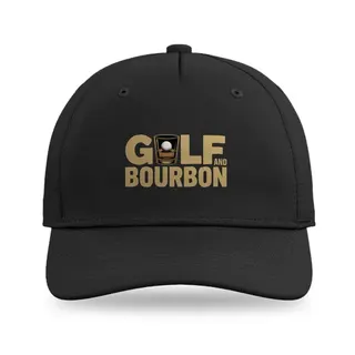 Bourbon And Tumbler Golf baseball cap