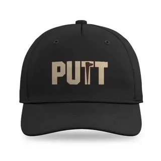 Putt Flag Silhouette Golf baseball cap