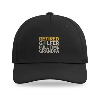 Retired Golfer Full Time Grandpa Golf baseball cap