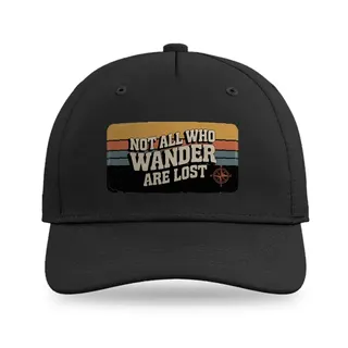 Not All Who Wander Hiking baseball cap
