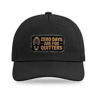 Zero Days Are For Quitters Hiking baseball cap