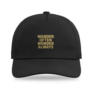 Wander Often Wonder Always Hiking baseball cap