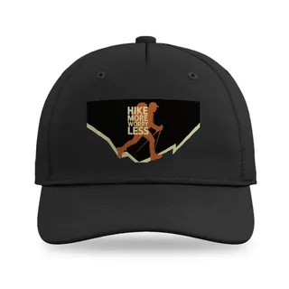 Hike More Worry Less Hiking baseball cap