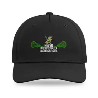 Never Underestimate A Lacrosse Girl Lacrosse baseball cap