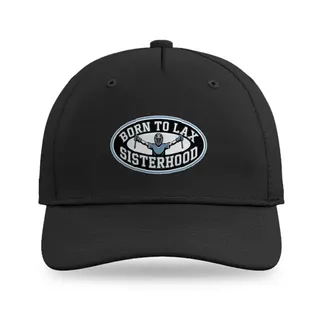 Lacrosse Sisterhood Player Silhouette Lacrosse baseball cap