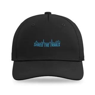 Shred The Trails Mountain Biking baseball cap