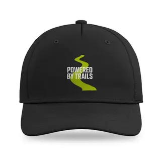 Powered By Trails Mountain Biking baseball cap