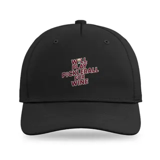 Will Play for Wine Pickleball baseball cap