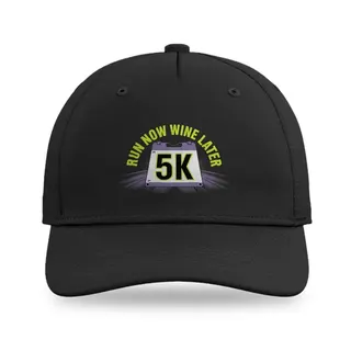 Run Now Wine Later 5K Running baseball cap