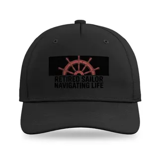 Ship Helm Silhouette Sailing baseball cap