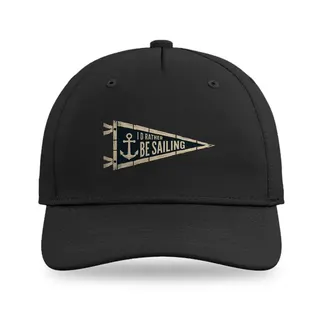 I'd Rather Be Sailing Sailing baseball cap