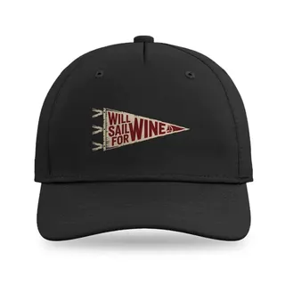 Will Sail For Wine Sailing baseball cap