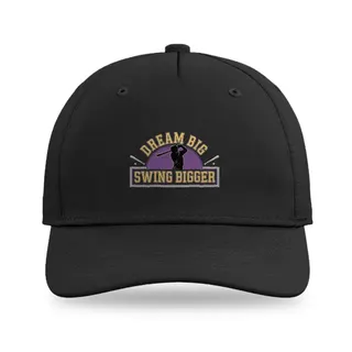 Dream Big Swing Bigger Softball baseball cap