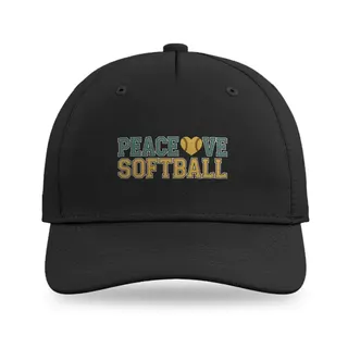 Peace And Passion Softball baseball cap