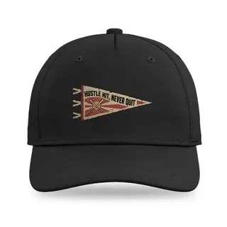 Hustle Hit Never Quit Softball baseball cap