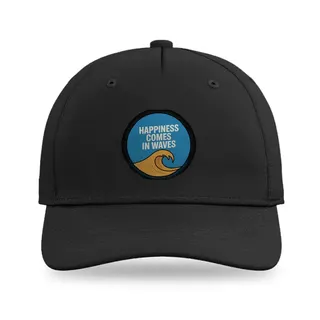 Happiness Comes In Waves Stand Up Paddling baseball cap