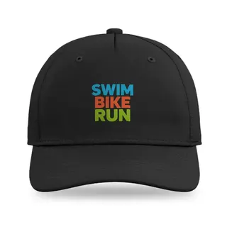 Swim Bike Run Triathlon baseball cap