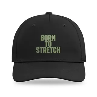 Born To Sage Green Text Yoga baseball cap
