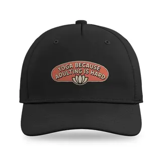 Adulting Is Hard Yoga baseball cap