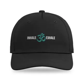 Om Symbol Inhale Exhale Mantra Yoga baseball cap