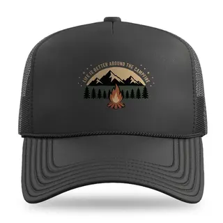 Life Is Better Camping trucker hat