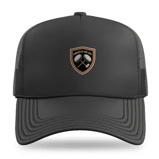 Powered By Discs Disc Golf trucker hat