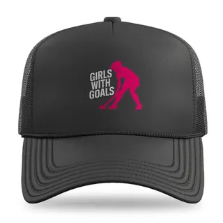 Girls With Goals Field Hockey trucker hat