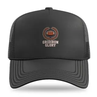 Crest With Laurel Wreath Football trucker hat