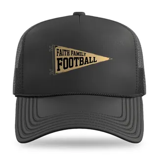 Faith Family Football Football trucker hat