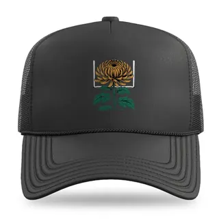 Floral Goal Post Football trucker hat