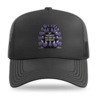 Oversized Flower Cluster Hiking trucker hat