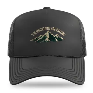 Mountains Are Calling Hiking trucker hat