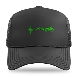 Ride With Passion Life Pulse Mountain Biking trucker hat