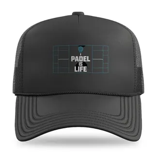 Blueprint with Racket Padel Tennis trucker hat