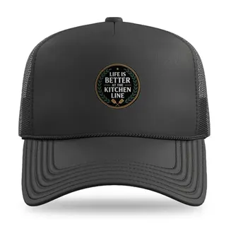 Life Is Better Kitchen Line Pickleball trucker hat