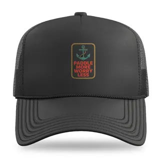 Paddle More Worry Less Stand Up Paddling trucker hat