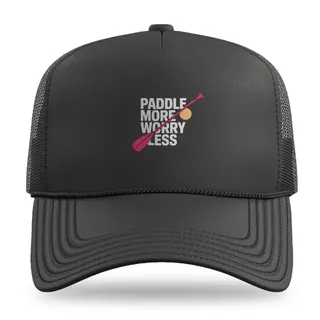 Paddle More Worry Less Stand Up Paddling trucker hat