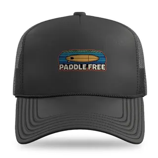 Paddle Free Stamp Stand Up Paddling trucker hat