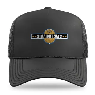 Straight Sets Badge Tennis trucker hat