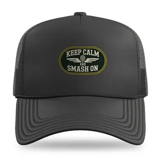 Keep Calm And Smash On Tennis trucker hat